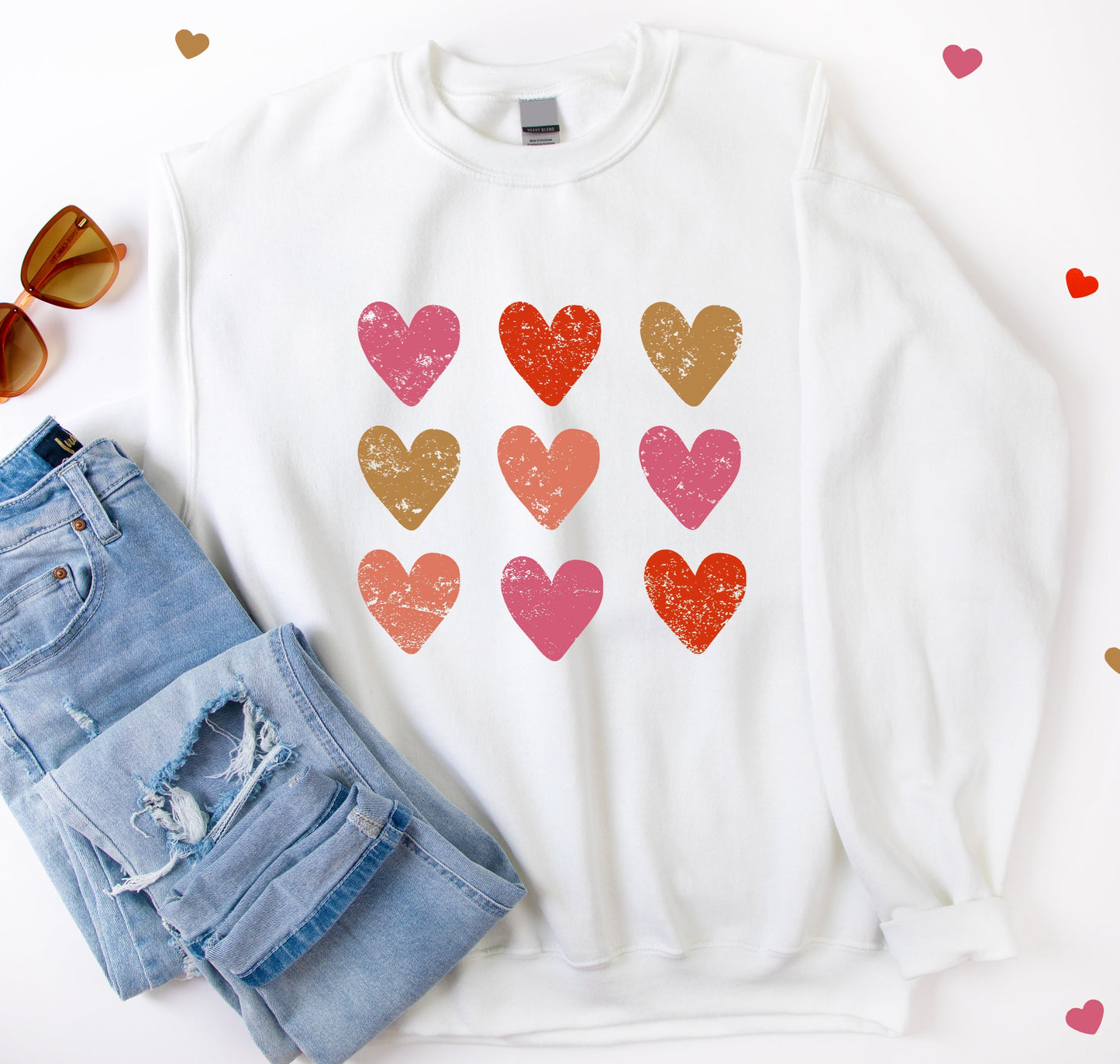 Cute Hearts Sweatshirt