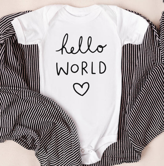 Hello World Kids Tee/Bodysuit