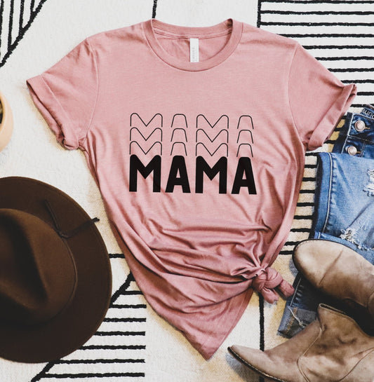 Mama Groovy Outlines Tee