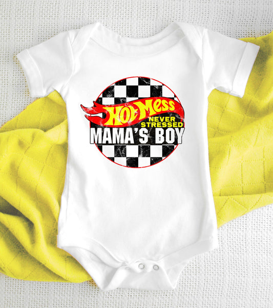Hot Mess Mama's Boy Kids Tee/Bodysuit