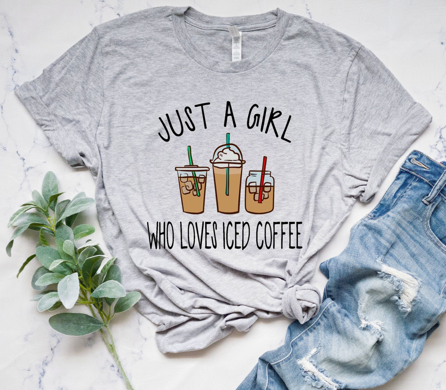 Just A Girl Who Loves Iced Coffee Tee