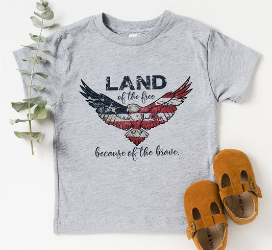 Land Of The Free Kids Tee/Bodysuit