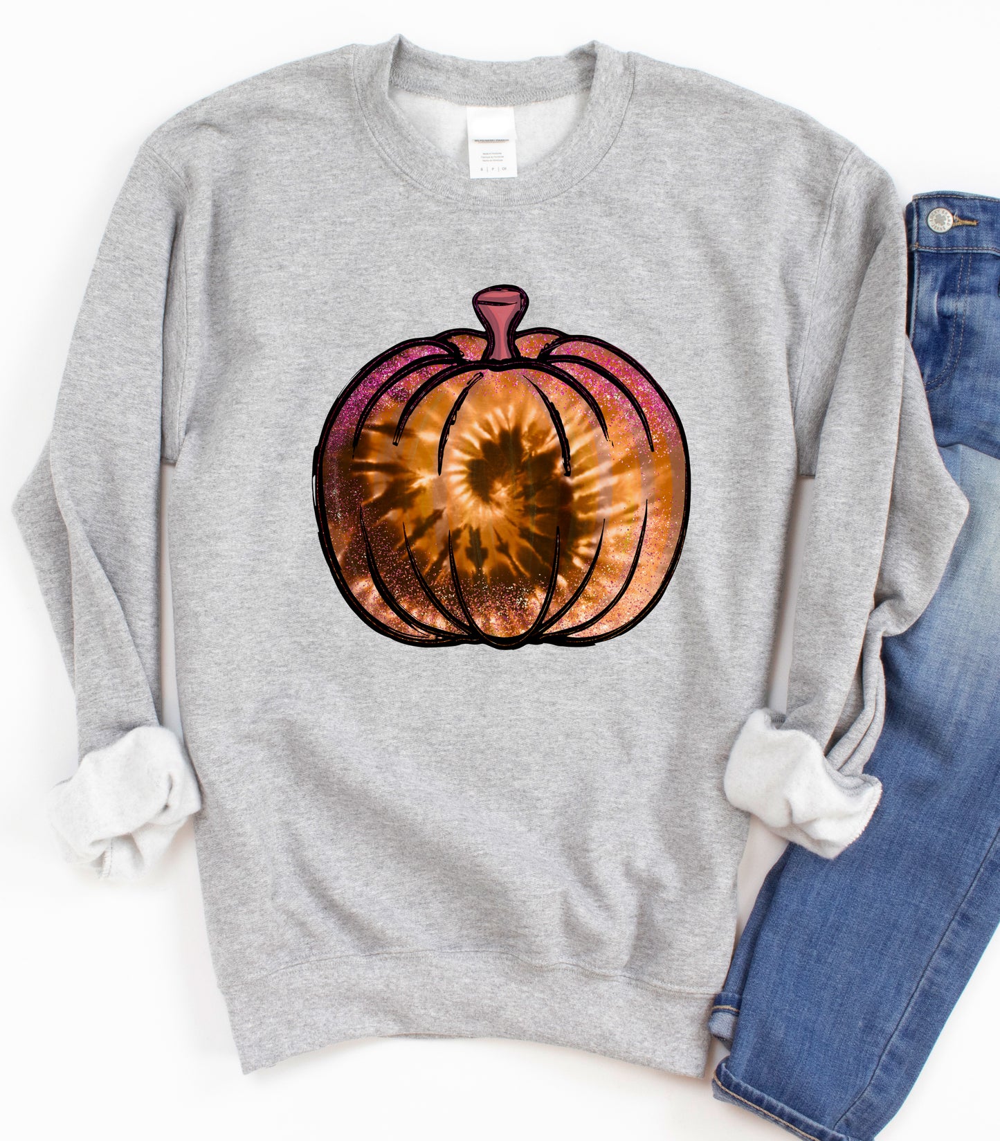 Tie Dye Pumpkin Sweatshirt