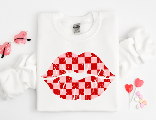 Checker Lips Sweatshirt