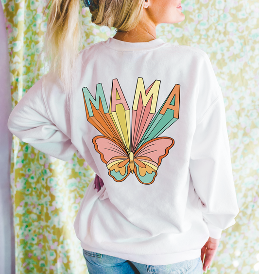 Mama Front & Back Printed Sweatshirt