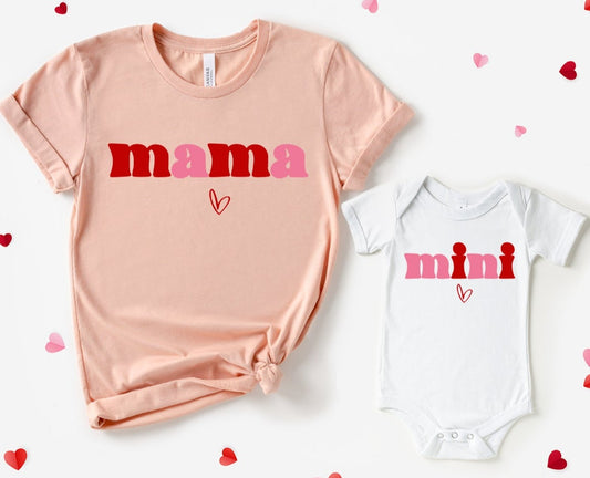 Mama Mini Valentine Tees