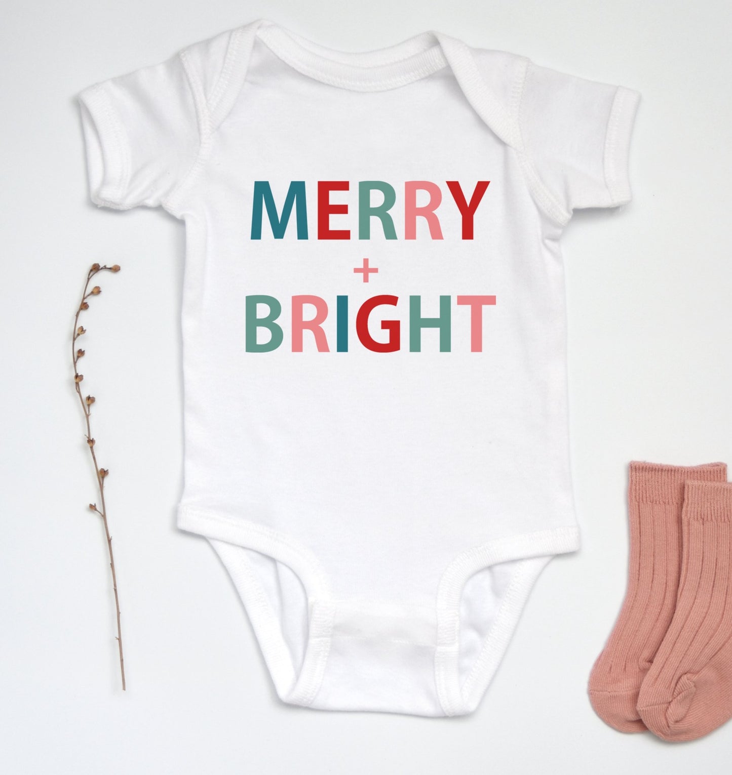 Merry + Bright Kids Tee/Bodysuit
