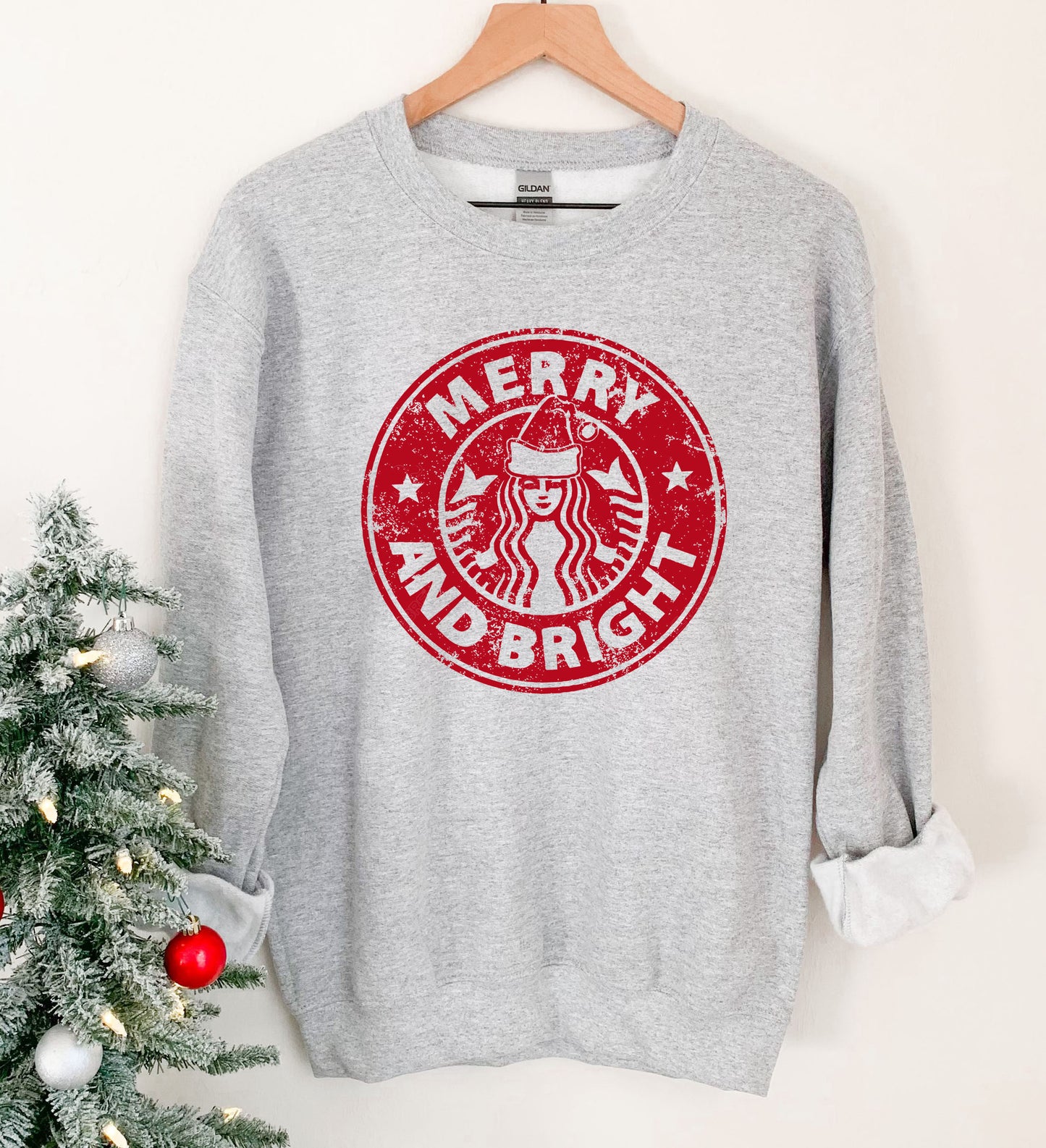 Merry And Bright Circle Sweatshirt