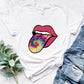 Tie Dye Tongue Tee