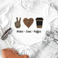 Peace Love Coffee Tee