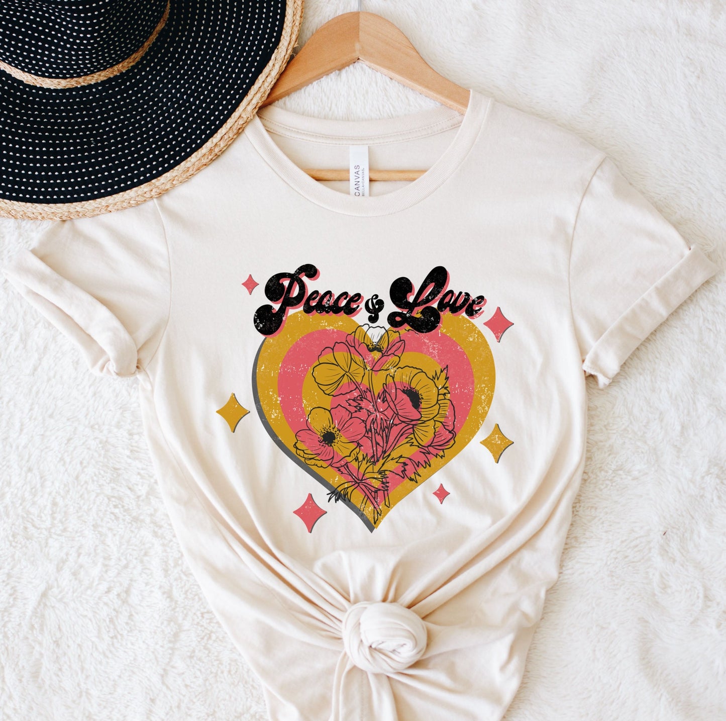 Peace & Love Heart Tee