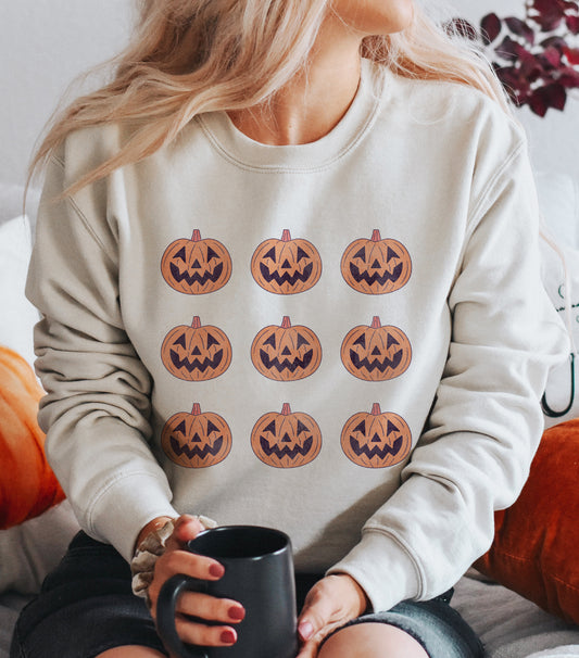 9 Jack-O-Lanterns Sweatshirt