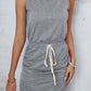 Grey Drawstring Dress