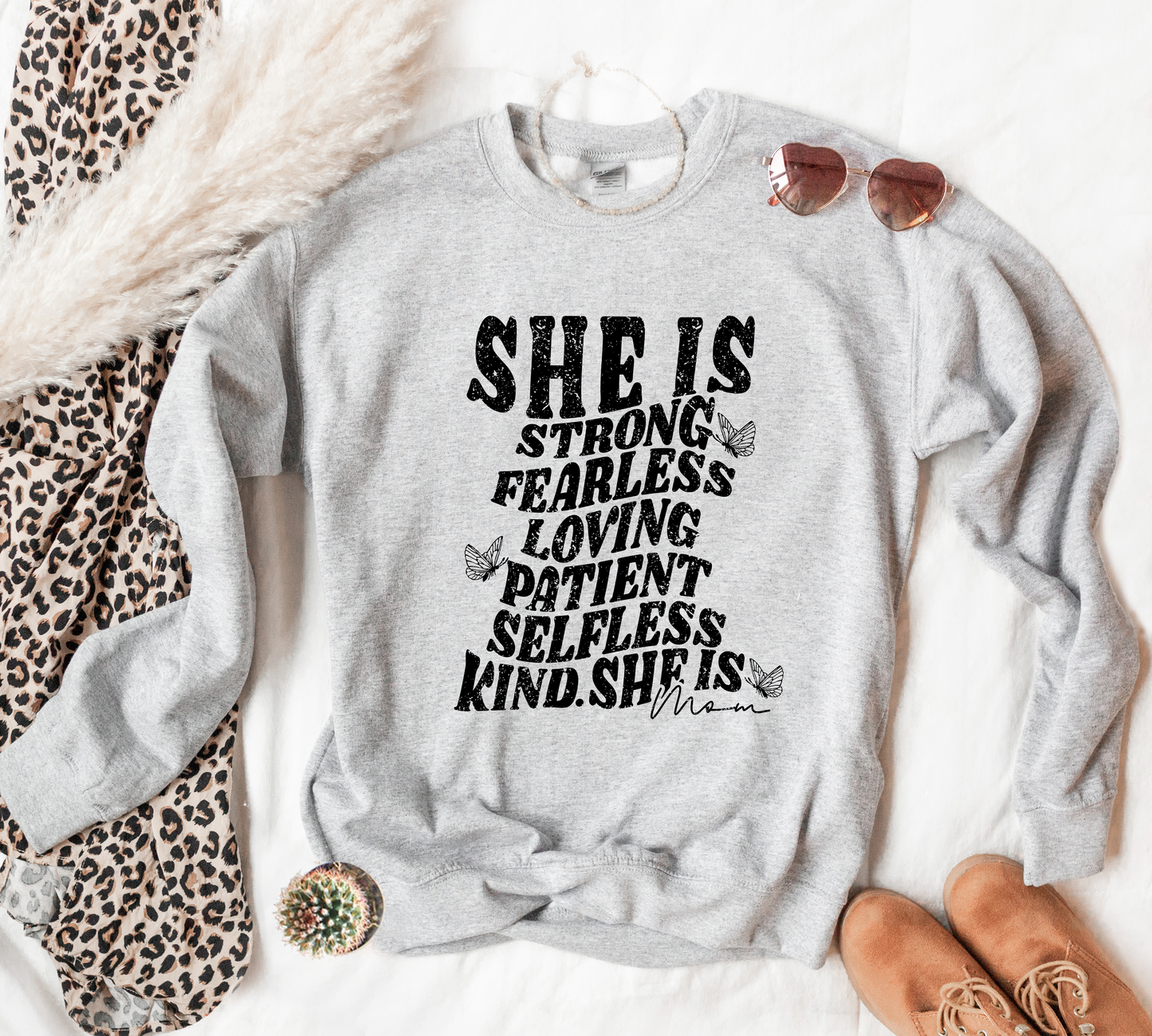 She Is MOM Sweatshirt