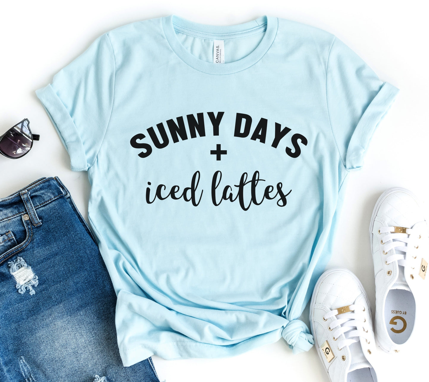 Sunny Days + Iced Lattes Tee