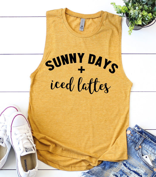 Sunny Days + Iced Lattes Tank