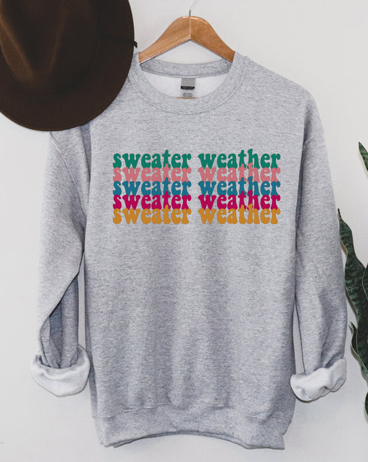 Sweater Weather Colorful Sweatshirt