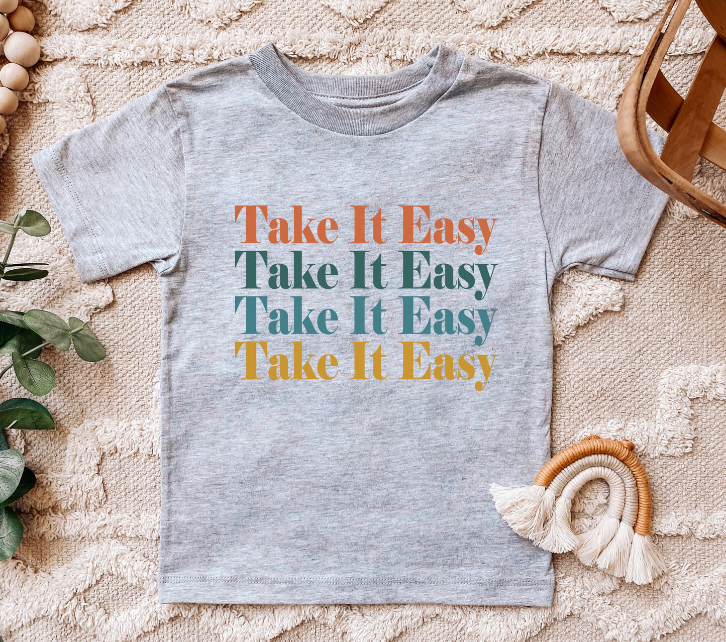 Take It Easy Colorful Kids Tee/Bodysuit