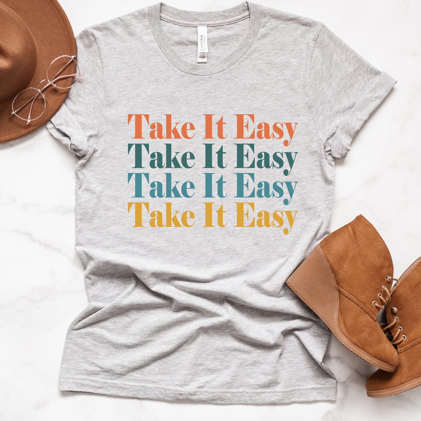 Take It Easy Colorful Tee