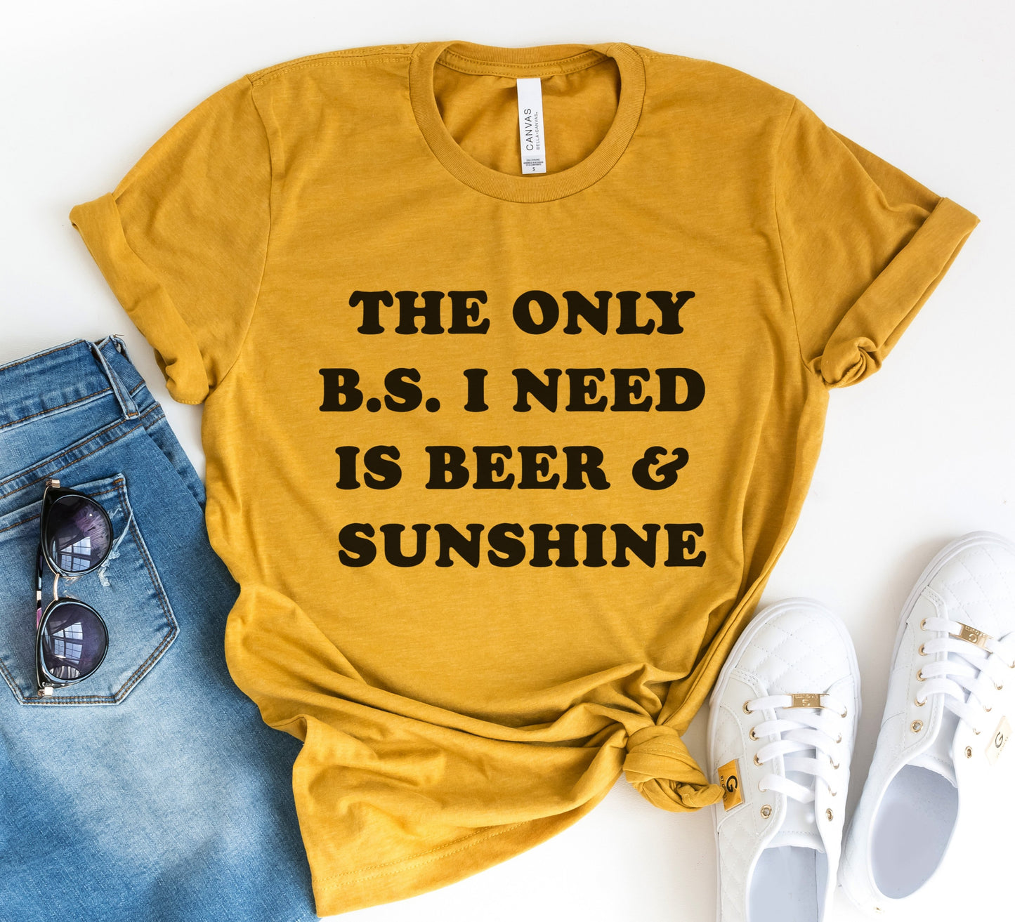The Only B.S. I Need Is Beer & Sunshine Tee
