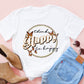 Think Happy Be Happy Butterfly Tee