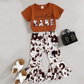Wild Babe Top & Flare Bottom Set