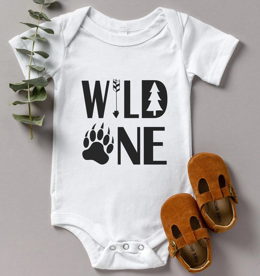 Wild One Paw Kids Tee/Bodysuit