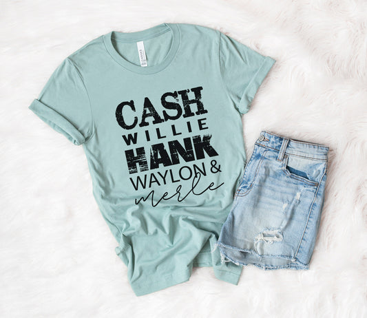 Cash Willie Hank Tee