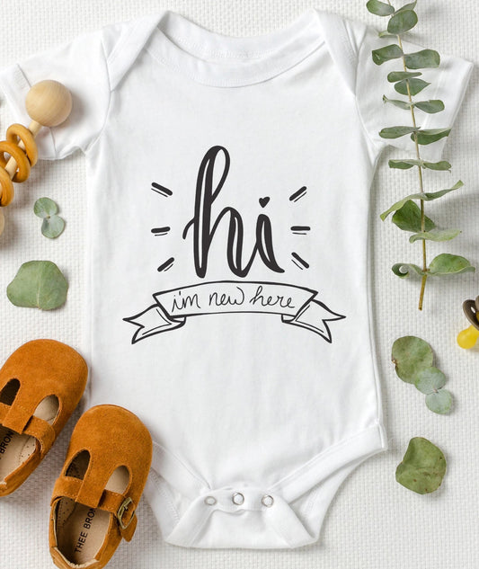 Hi I'm New Here Tee/Bodysuit
